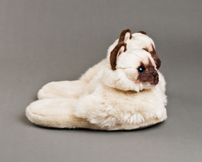 cat fur slippers