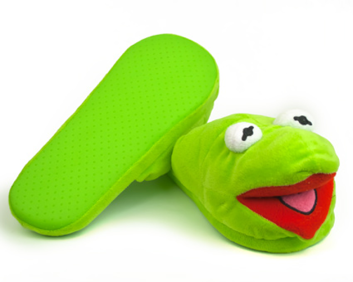 Kermit the Frog Slippers Kermit Slippers Muppet Slippers