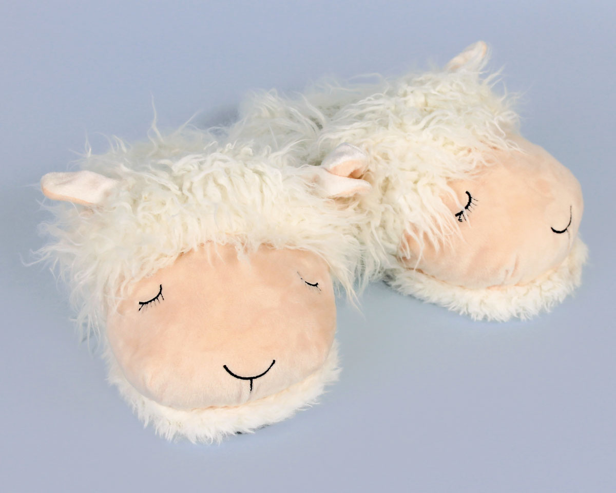 fuzzy sheepskin slippers