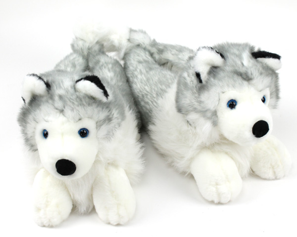 Husky Slippers | Siberian Husky Slippers | Husky Dog Slippers