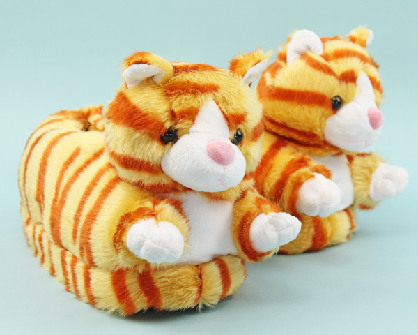 kitty Cat Orange for Tabby Kitty  Slippers Slippers   cat  Slippers Cat  slippers women