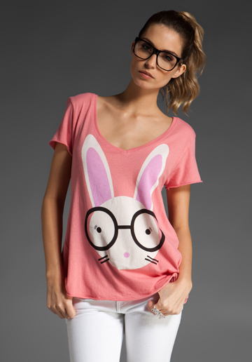 RABBIT SHADOWS LADIES T SHIRT FUNNY NEW QUALITY DESIGN TUMBLR HIPSTER ZOELLA TOP
