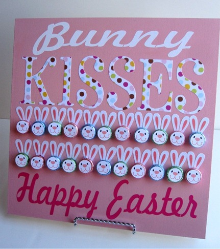 This Hershey Kiss board from Infarrantly Creative is perfect for Easter, but if you're like me you need no excuse to keep chocolate around the house all year long