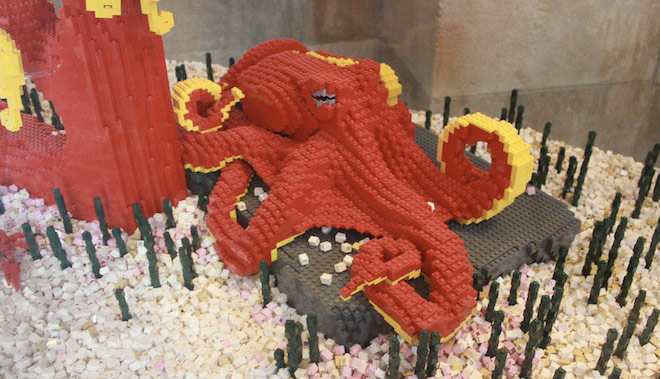 Lego Octopus Sculpture