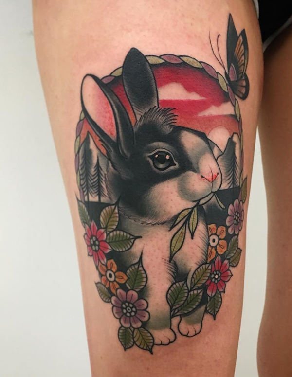 40 Awesome Bunny Rabbit Tattoos  Hop to Pop