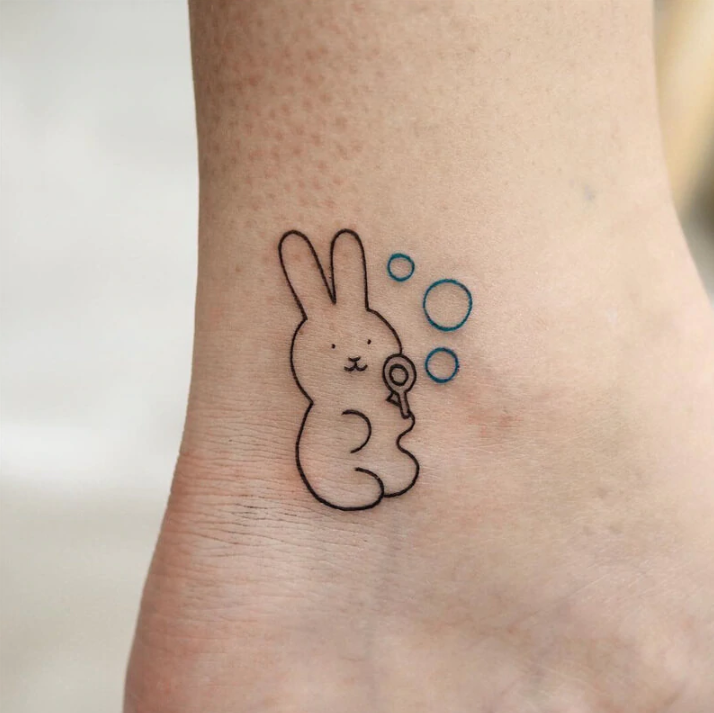 20 inspirational cute bunny tattoos to make you irresistible