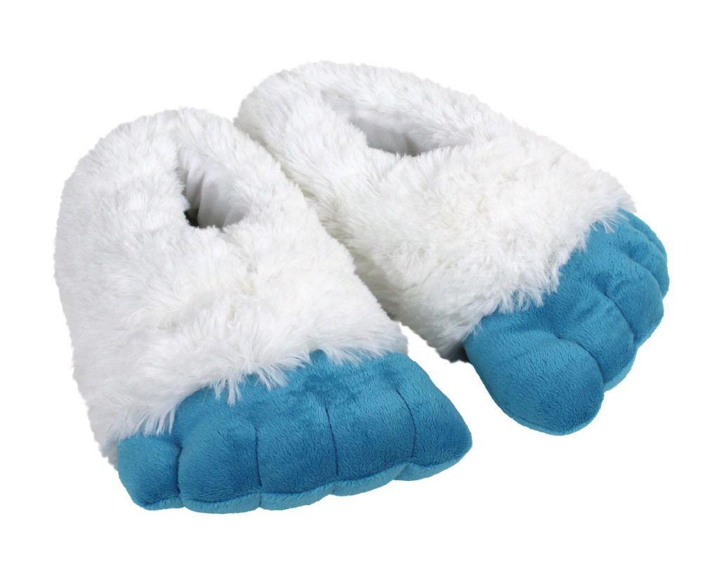 abominable snowman yeti feet slippers