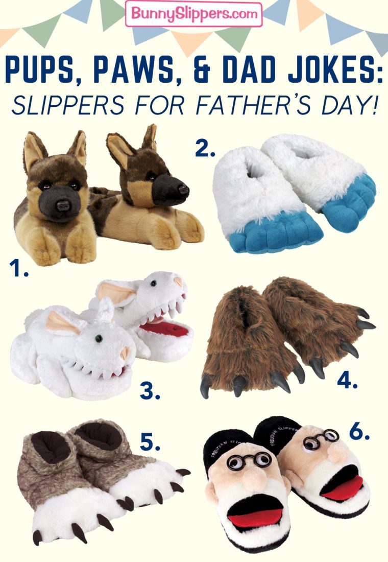 Pups, Paws, and Dad Jokes: Shop Slippers for Father’s Day!