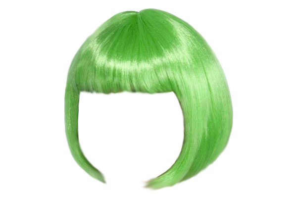 avocado costume green wig