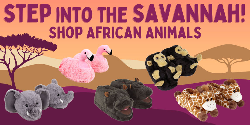 Savannah Animal Slippers