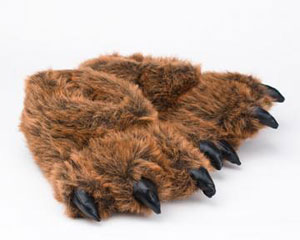 Grizzly Bear Paw Slippers