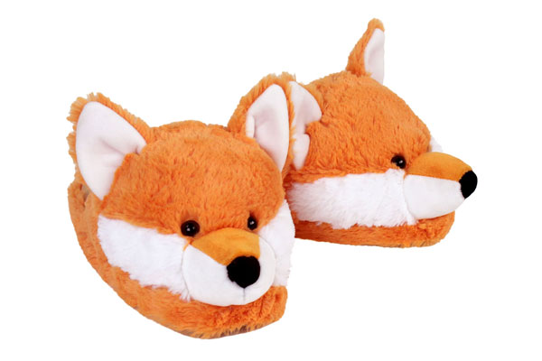 fuzzy fox slippers