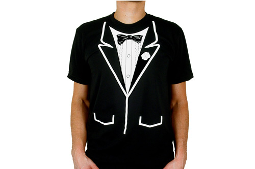 tuxedo tee