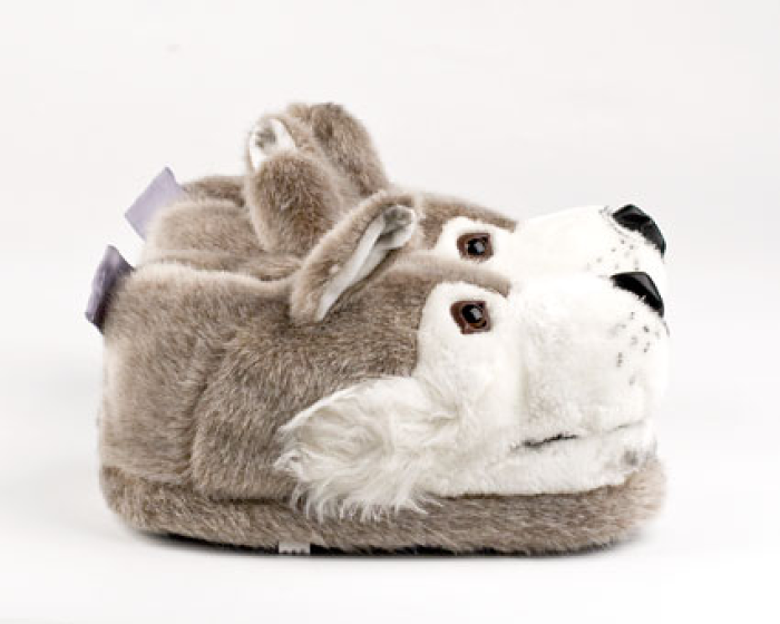 kids wolf slippers