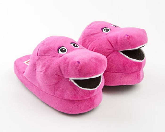 Barney The Purple Dinosaur Character Slippers 1