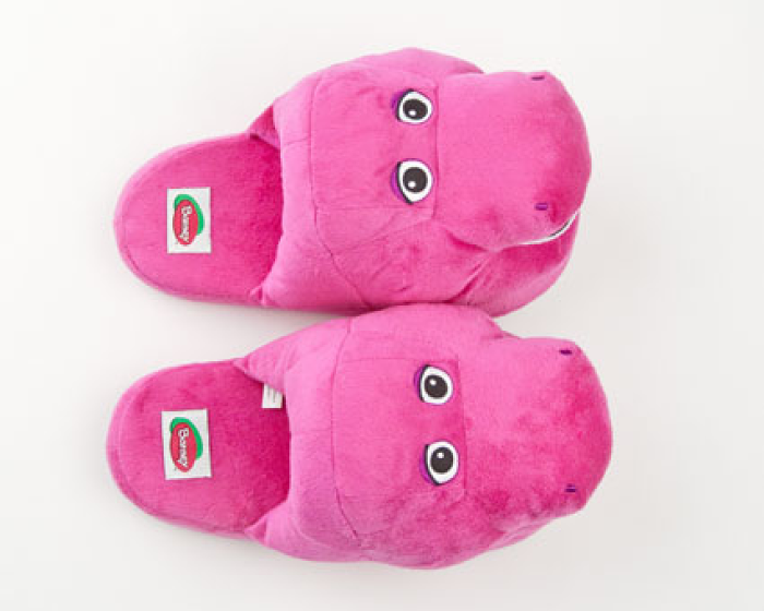 Barney The Purple Dinosaur Character Slippers 2