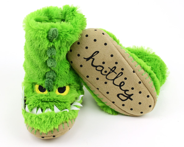 Children's Alligator Slouch Slippers 3