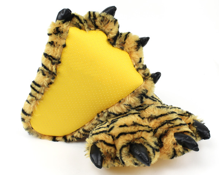 tiger paw slippers