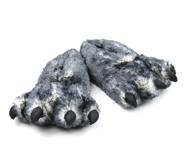 wolf slippers