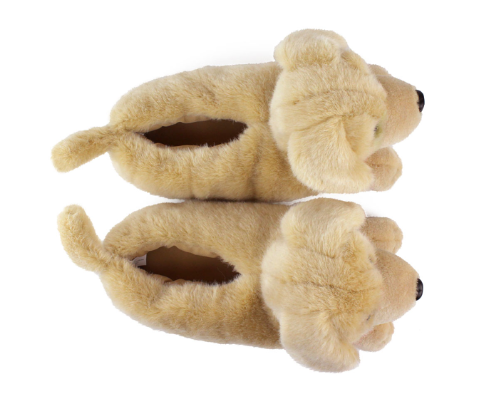 Yellow Lab Slippers Top View