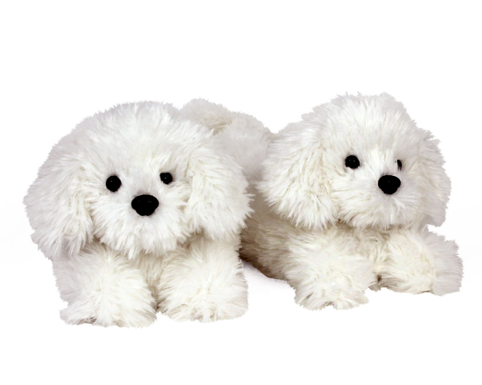 Bichon Frise Slippers 3/4 View