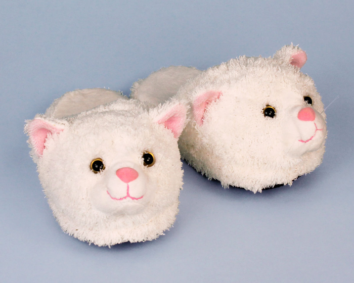 Kids Cat Slippers 3/4 View