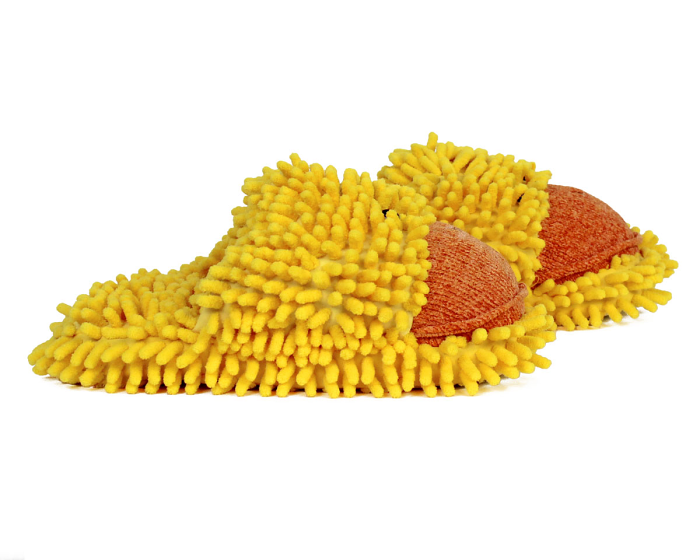 Fuzzy Duck Slippers Side View