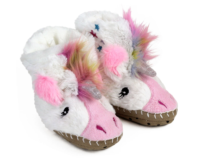 Kids Unicorn Slouch Slippers View 1