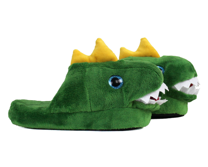 Kids Dinosaur Slippers Side View