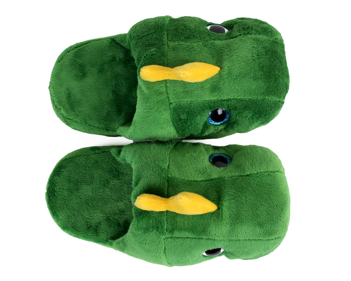 Kids Dinosaur Slippers Top View