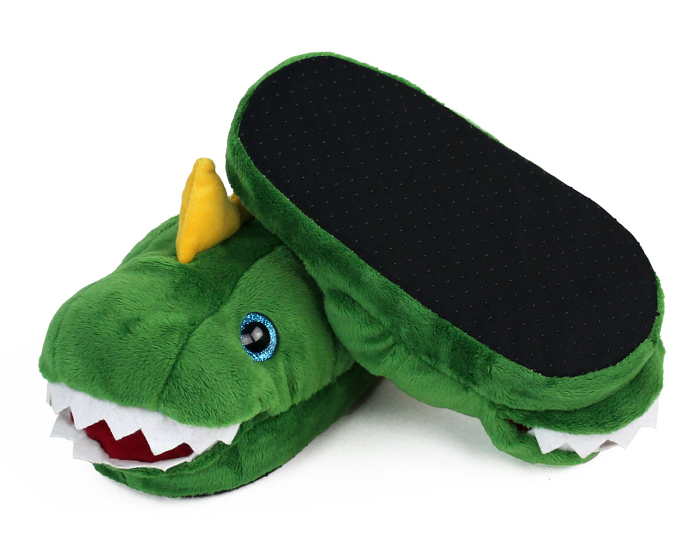 Kids Dinosaur Slippers Bottom View