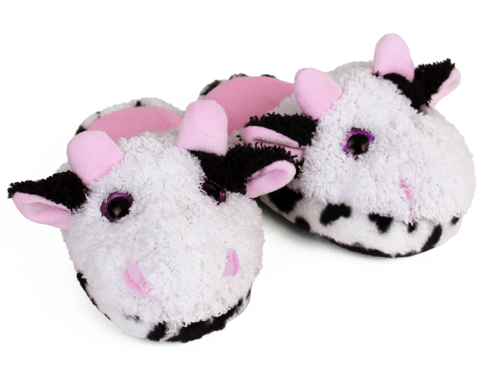 Kids Cow Slippers View 1