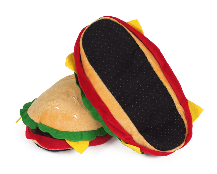 Hamburger Slippers Bottom View