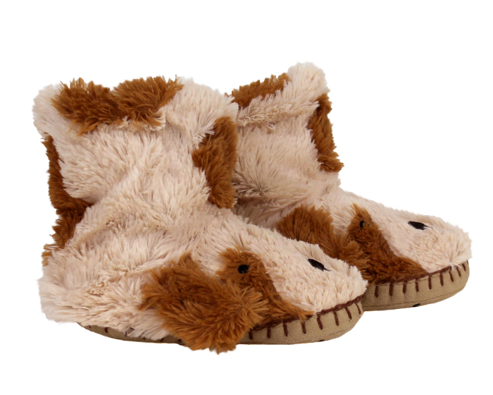 Kids Dog Slouch Slippers Side View