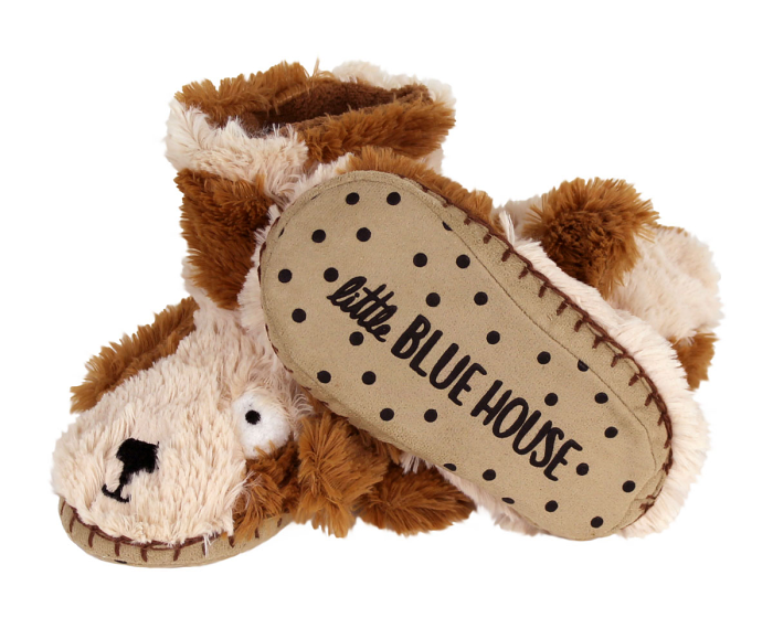 Kids Dog Slouch Slippers Bottom View