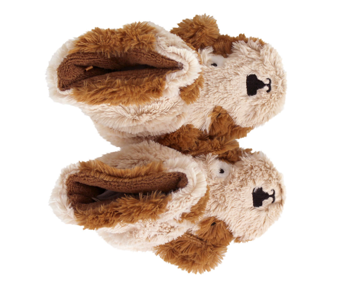 Kids Dog Slouch Slippers Top View