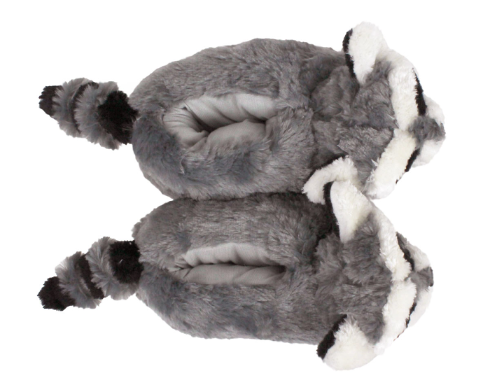 Raccoon Slippers Top View