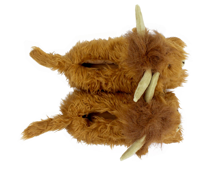 Highland Cattle Slippers Top View