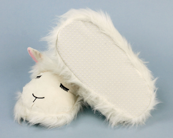 Fuzzy Lamb Slippers Bottom View