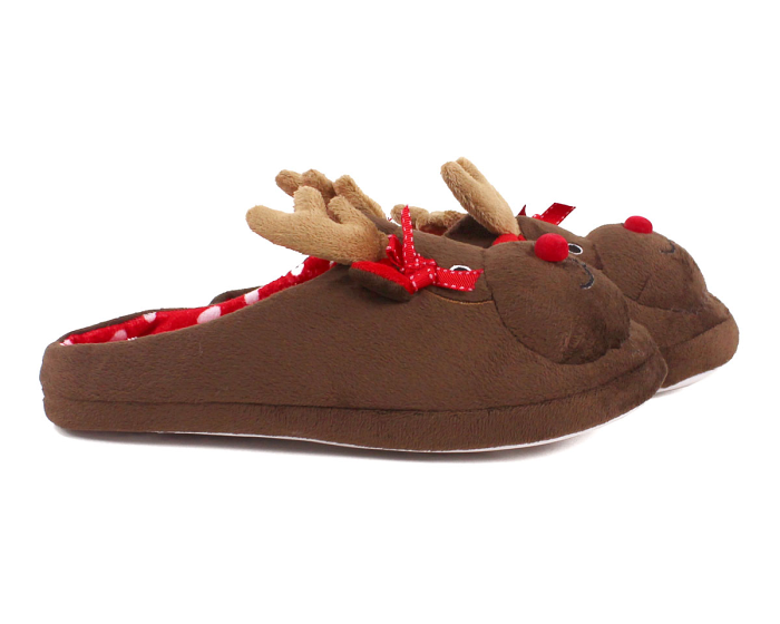 Rudolph Reindeer Slippers Side View