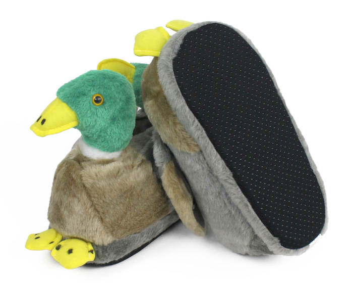 Mallard Duck Slippers Bottom View