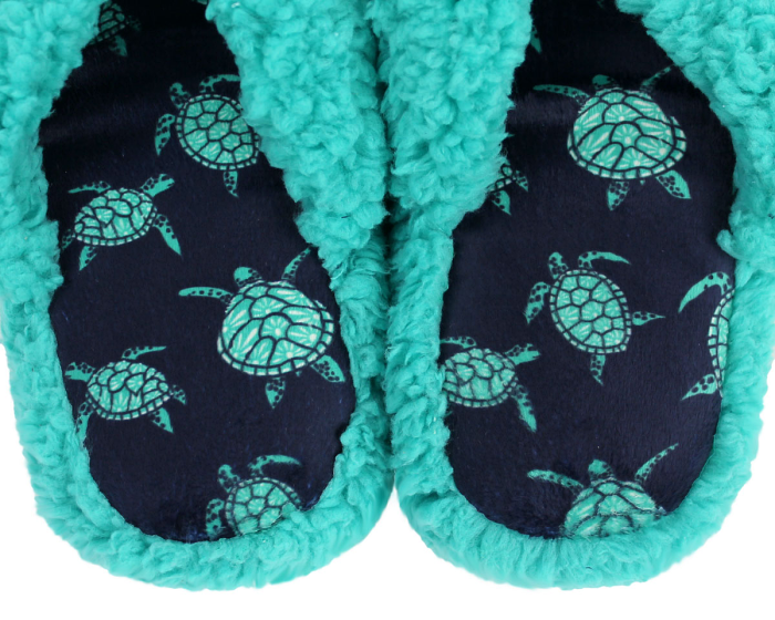 Turtle Spa Slippers Close Up