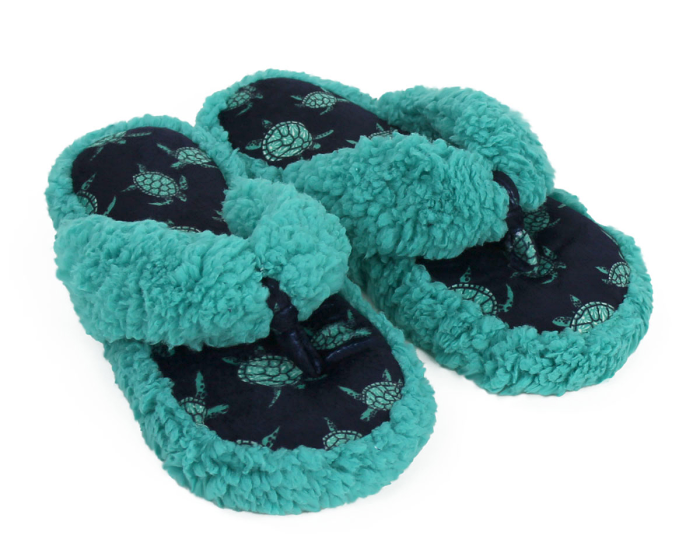 Turtle Spa Slippers 3/4 View