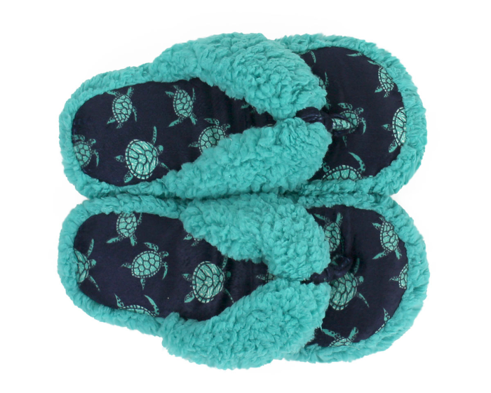 Turtle Spa Slippers Top View