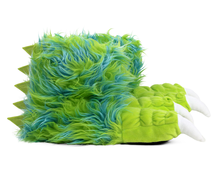 Green Monster Claw Slippers Side View