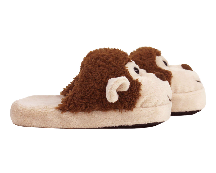 Kids Monkey Slippers Side View