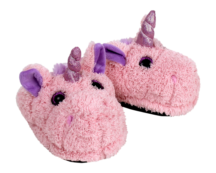 Kids Unicorn Slippers 3/4 View