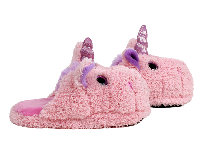 Kids Unicorn Slippers Side View