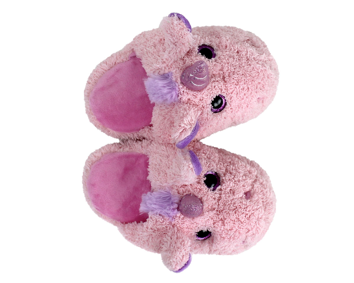 Kids Unicorn Slippers Top View