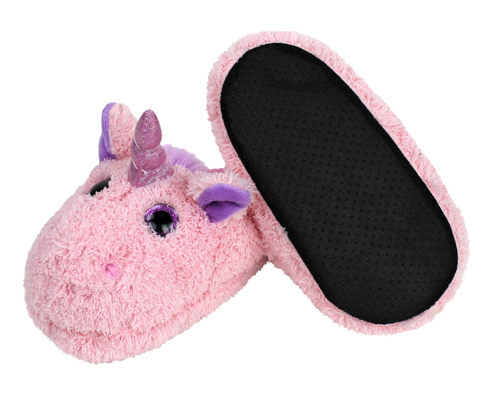 Kids Unicorn Slippers Bottom View